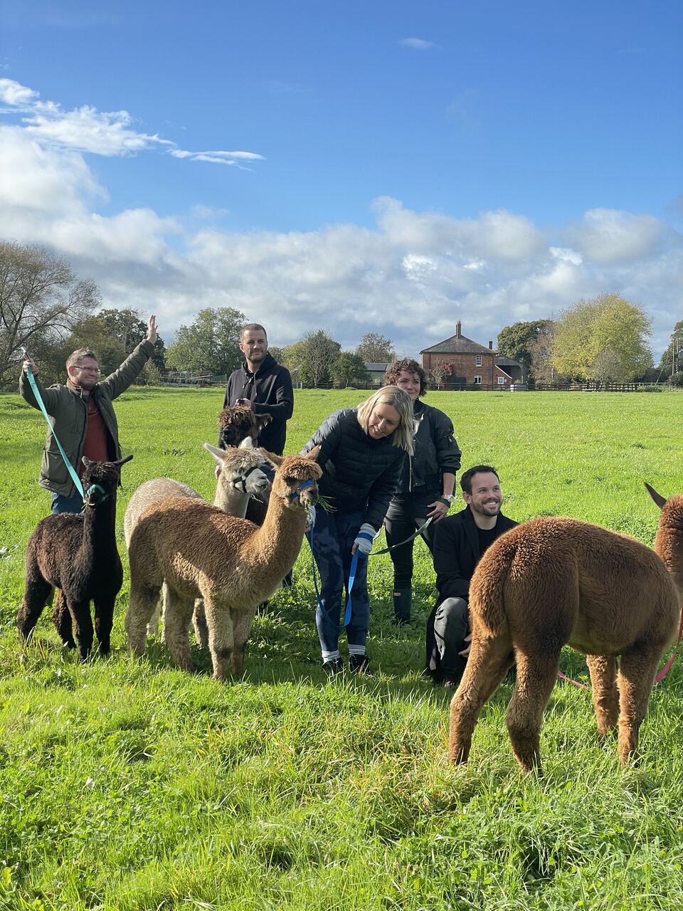Out in the field with the family