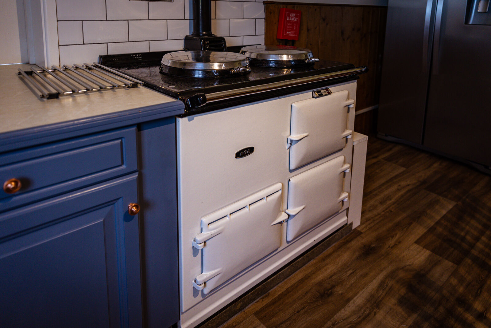 The classic AGA at the heart of the kitchen