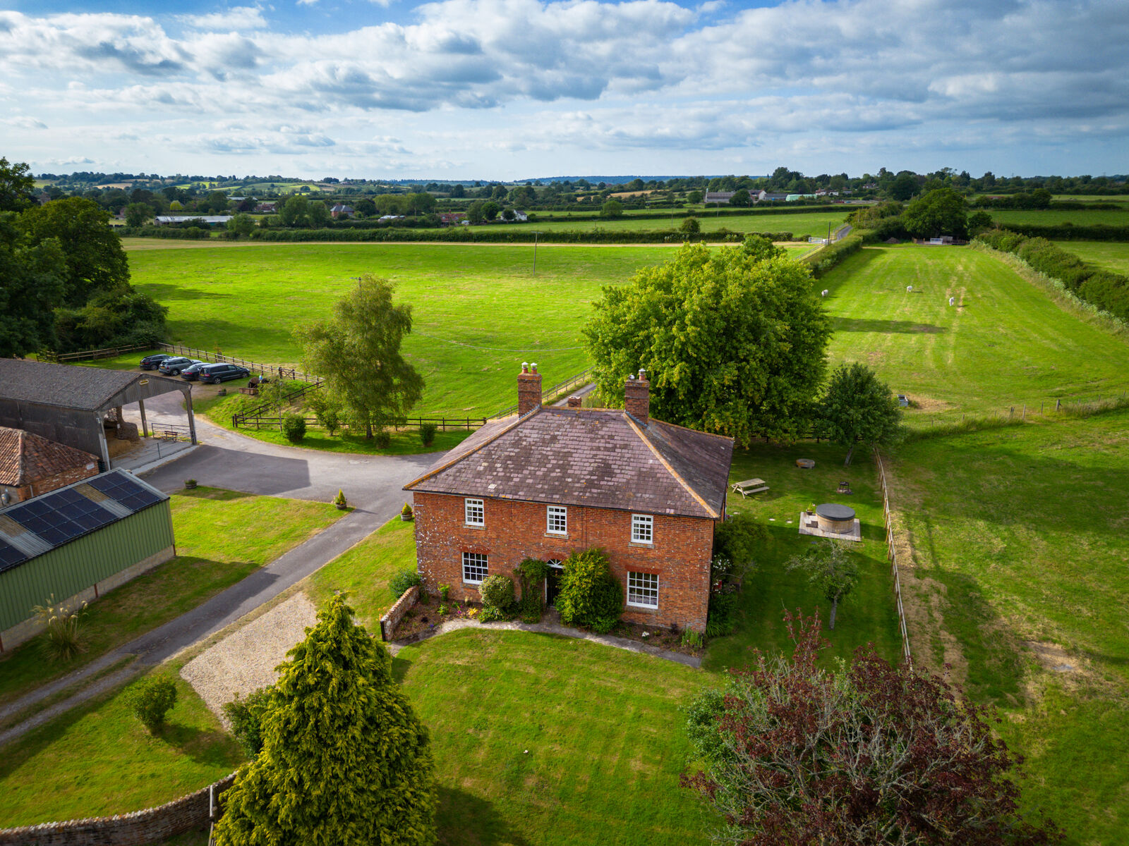 Mill Farm House from above